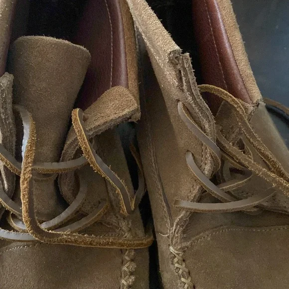 PATAGONIA EUC chukka boots brown suede size 7.5 oatmeal sole - Picture 7 of 7